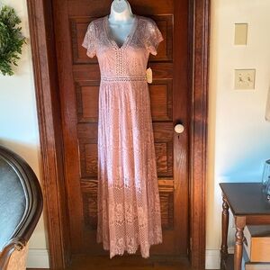 Dress by Altar’d State. Mauve/ Dusty Rose color. Size Medium
